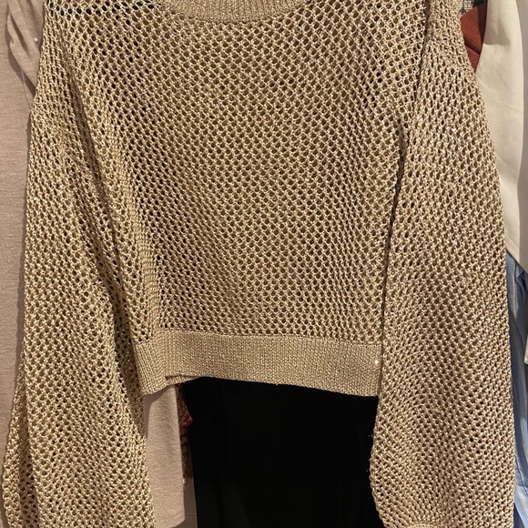 GOLD  (PULLOVER/ SWEATER) Ethan Open-Golden Knit Pullover - Picture 5 of 5